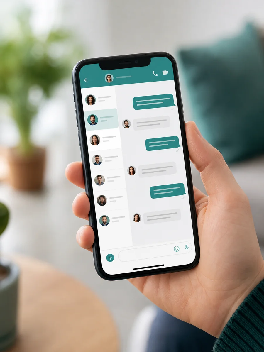 Conversación limpia y ordenada en la interfaz de Telegram