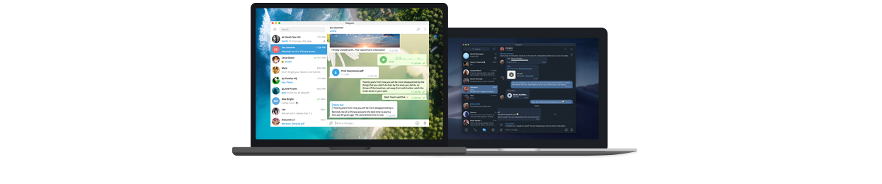 Telegram sincronizado entre ordenador de sobremesa, portátil, tablet y móvil